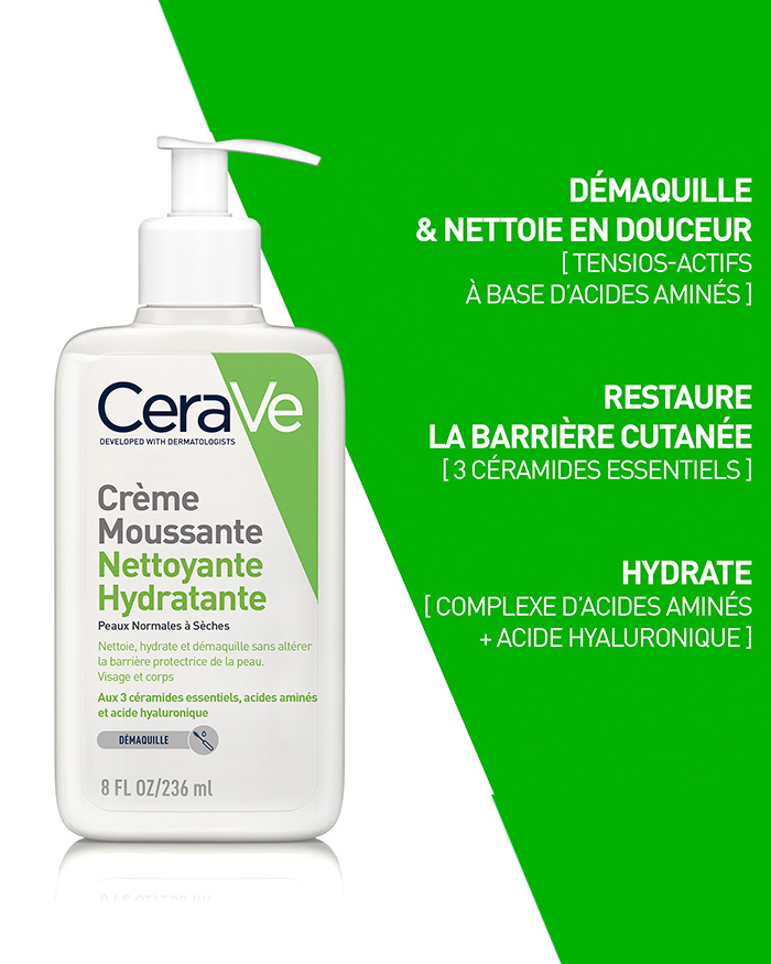 CeraVe Crème Moussante Nettoyante Hydratante - by Hana Beauty