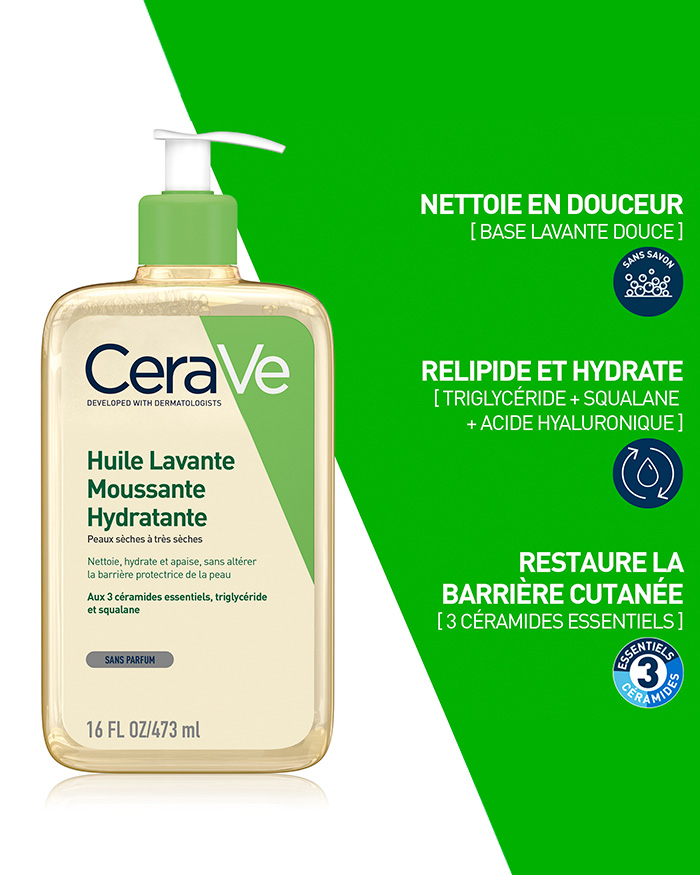 CeraVe Huile Lavante Moussante Hydratante - by Hana Beauty