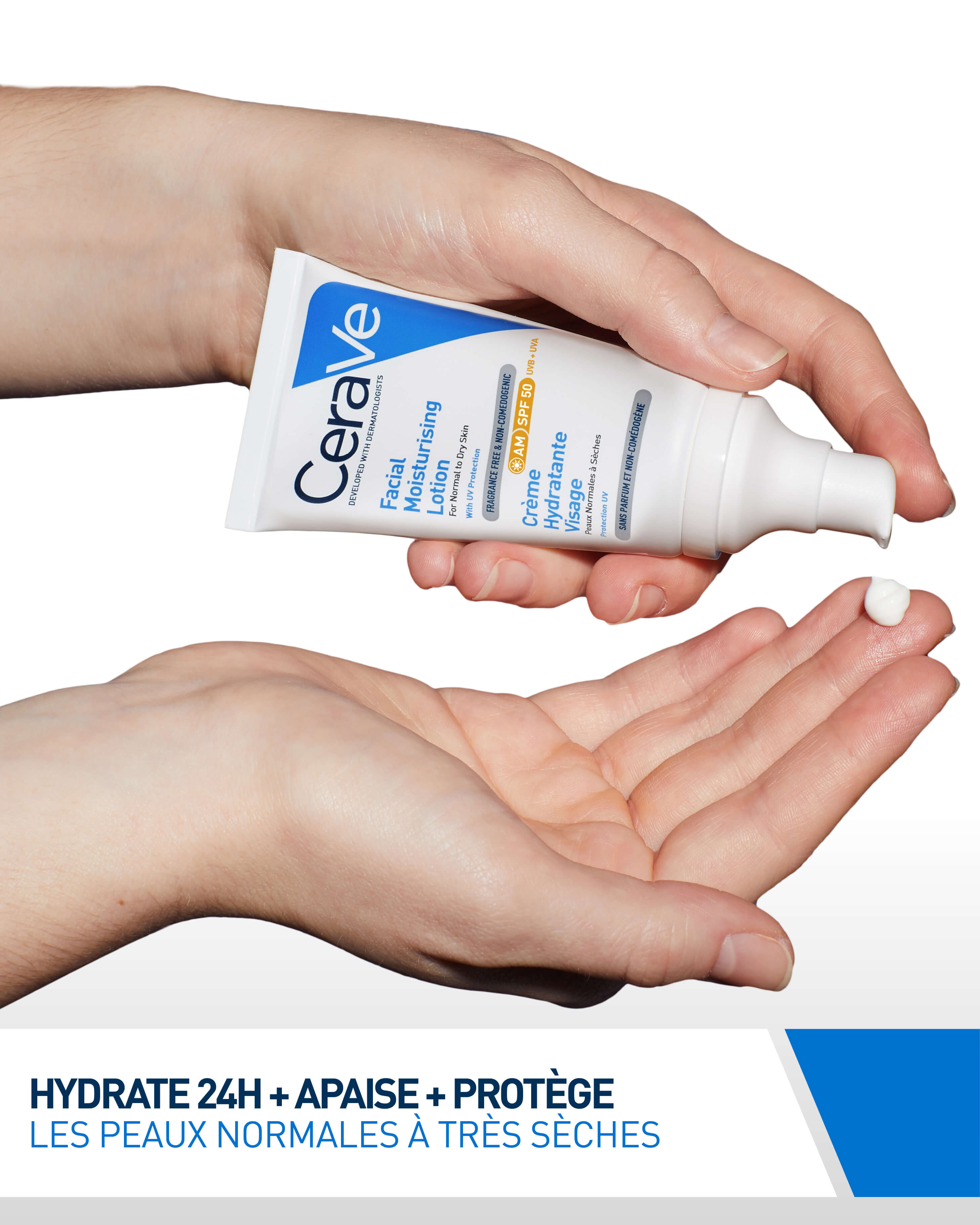 CeraVe Lotion Hydratante Visage SPF50 AM - by Hana Beauty
