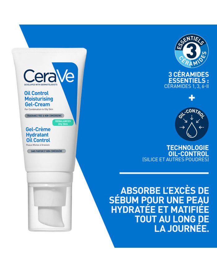 CeraVe Gel-Crème Hydratant Contrôle du Sébum - by Hana Beauty